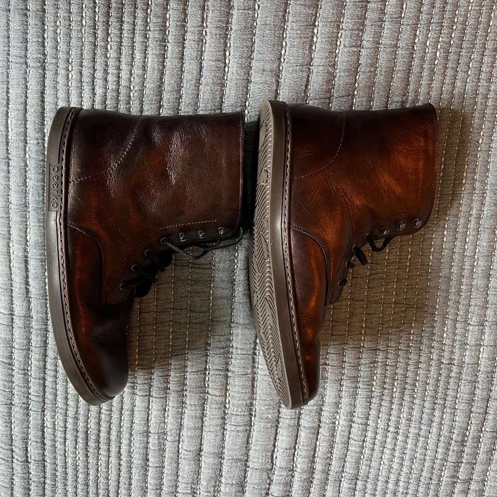 Peerko Frost Barefoot Wool Lined Boots Chestnut Size 42 - Picture 6 of 11